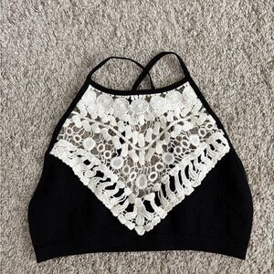 Lace Halter Bralette Top